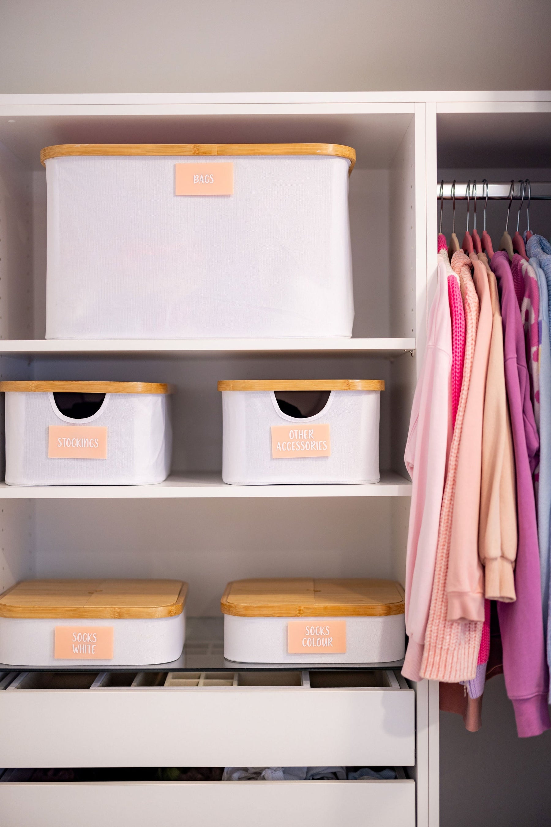 cupboard storage, dividers for drawers