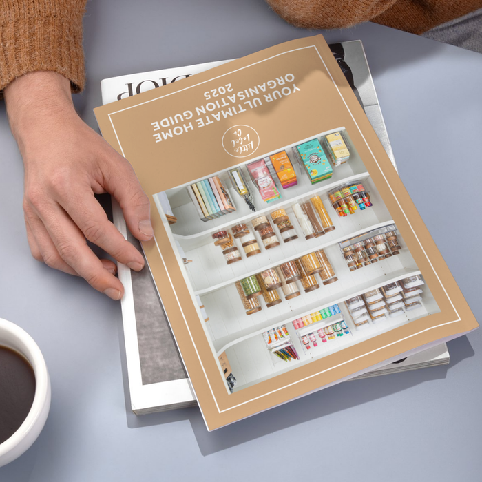 Home organisation ebook. get tips and trips form home organisation experts at little label co. 