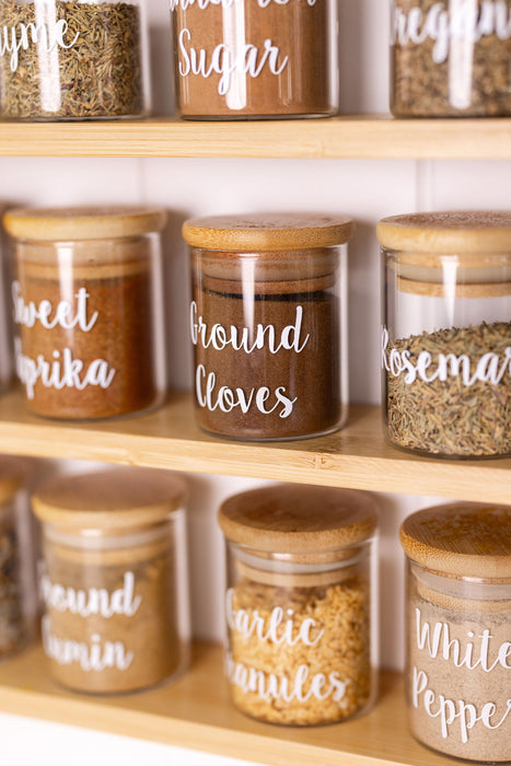 Custom Herb & Spice Labels - Little Label Co The Home of Organisation For Kitchen, Bathroom, Laundry & More