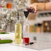 Clear Oil & Vinegar Bottle - 500ml - Little Label Co The Home of Organisation For Kitchen, Bathroom, Laundry & More