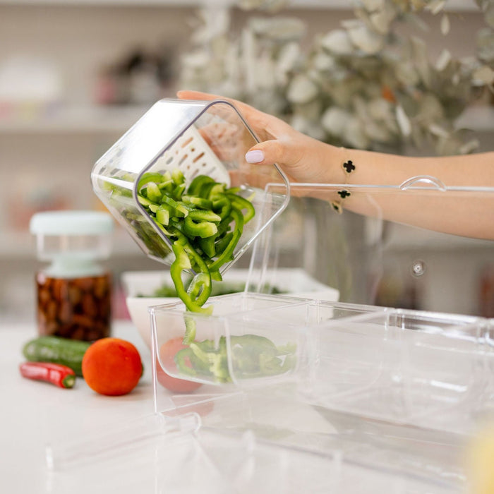 Condiment serving container with 4 inserts and tongs - Little Label Co The Home of Organisation For Kitchen, Bathroom, Laundry & More