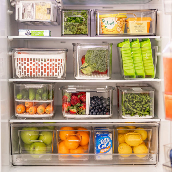 Clear Storage Tub Medium - Little Label Co The Home of Organisation For Kitchen, Bathroom, Laundry & More