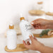 White Glass Pump Bottle - 500ml - Little Label Co The Home of Organisation For Kitchen, Bathroom, Laundry & More