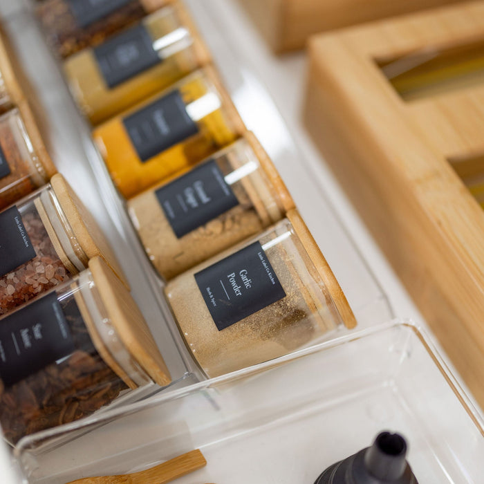Herb & Spice Stickers Square Pack x 84 Labels - Little Label Co The Home of Organisation For Kitchen, Bathroom, Laundry & More