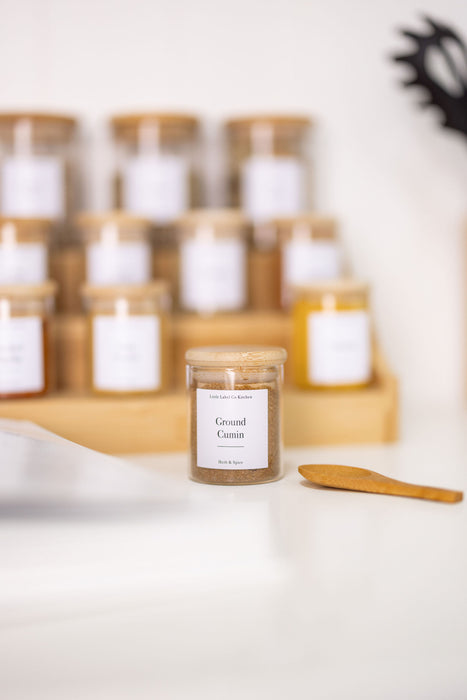 Herb and Spice Mini Wooden Spoon for Spice Jars - Little Label Co The Home of Organisation For Kitchen, Bathroom, Laundry & More