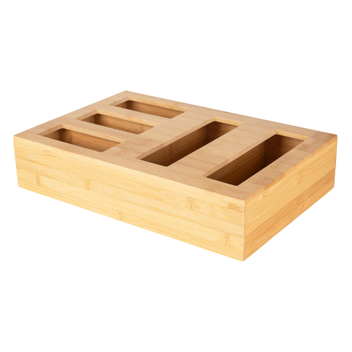 Bamboo Sandwich Bag Organiser - Little Label Co The Home of Organisation For Kitchen, Bathroom, Laundry & More