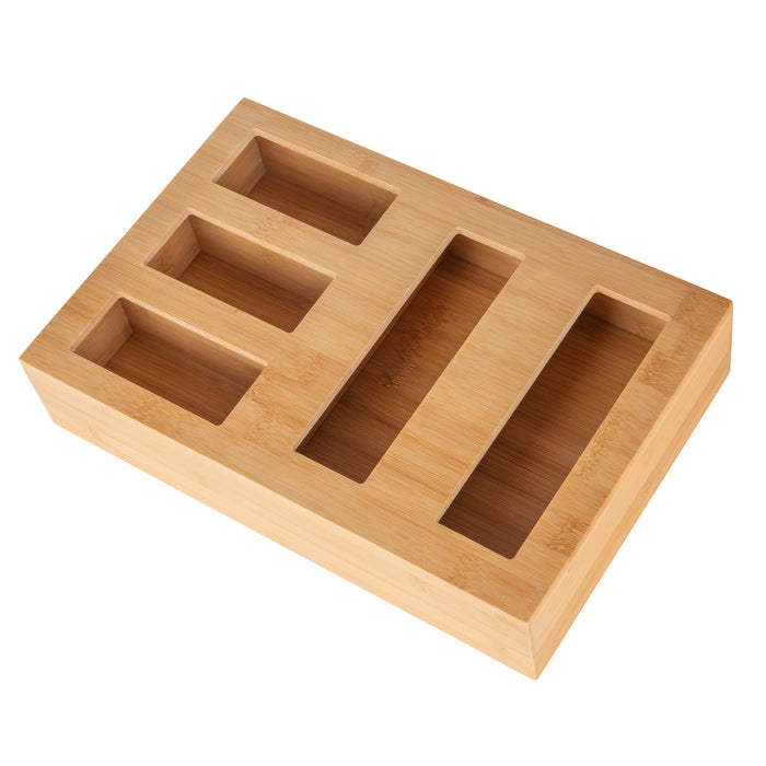 Bamboo Sandwich Bag Organiser - Little Label Co The Home of Organisation For Kitchen, Bathroom, Laundry & More