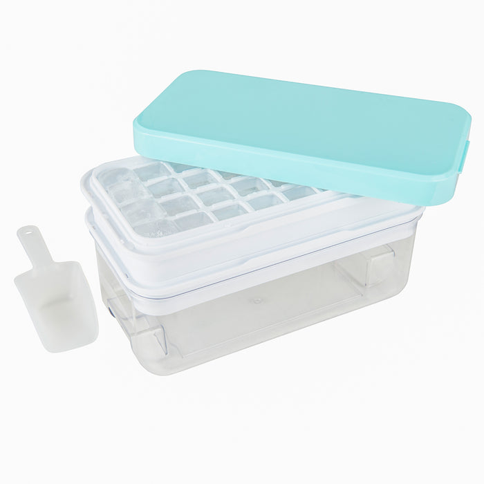 One push ice cube tray with storage box - Little Label Co The Home of Organisation For Kitchen, Bathroom, Laundry & More