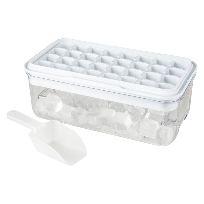 One push ice cube tray with storage box - Little Label Co The Home of Organisation For Kitchen, Bathroom, Laundry & More