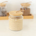 Glass Jar with Bamboo and Twine Lid - 500ml - Little Label Co The Home of Organisation For Kitchen, Bathroom, Laundry & More