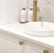 500ml White Glass Pump Bottles with Bamboo Tray - Little Label Co - Soap & Lotion Dispensers - 20%, Bathroom & Cleaning, Bathroom Organisation, Kitchen Organisation, Laundry Organisation, Refillable Bottles