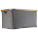 Dark Grey Linen Storage Basket and Black Mesh Handy Basket - 6 Set - Little Label Co The Home of Organisation For Kitchen, Bathroom, Laundry & More