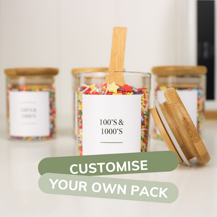 Custom Herb & Spice Stickers - 6 Label Pack - Little Label Co The Home of Organisation For Kitchen, Bathroom, Laundry & More