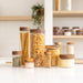 Acacia Wood Glass Jar, 100ml Glass Jars, Acacia Jar, Spice Jars, Pantry Storage, Pantry Storage Containers, Kitchen Storage Containers, Glass spice containers, spice jar organiser, airtight spice jars, kitchen storage solutions, pantry organisation, sustainable kitchenware, acacia wood kitchen accessories
