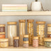 Small Bamboo Glass Jar Pack - Little Label Co Australia - The Home of Organisation For Kitchen, Bathroom, Laundry & More