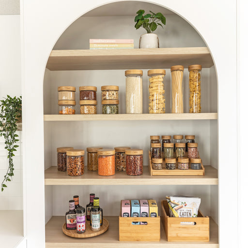 Ultimate Bamboo Pantry Container Set - Little Label Co Australia - The Home of Organisation For Kitchen, Bathroom, Laundry & More