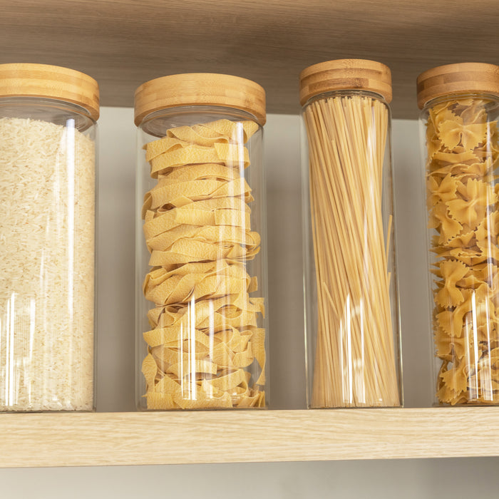 Ultimate Bamboo Pantry Container Set - Little Label Co Australia - The Home of Organisation For Kitchen, Bathroom, Laundry & More