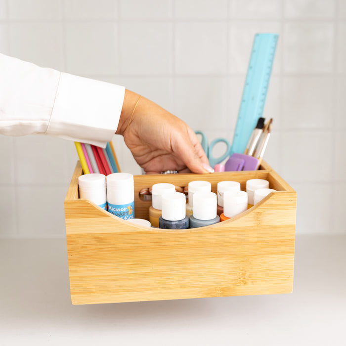 Bamboo Caddy - Little Label Co The Home of Organisation For Kitchen, Bathroom, Laundry & More