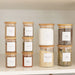 Bamboo Glass Jars Large Pantry Container Pack - Little Label Co Australia - The Home of Organisation For Kitchen, Bathroom, Laundry & More