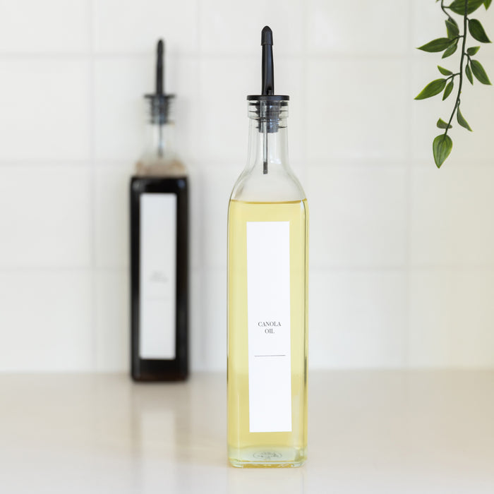 Oil & Vinegar Stickers - 16 Label Pack - Little Label Co The Home of Organisation For Kitchen, Bathroom, Laundry & More