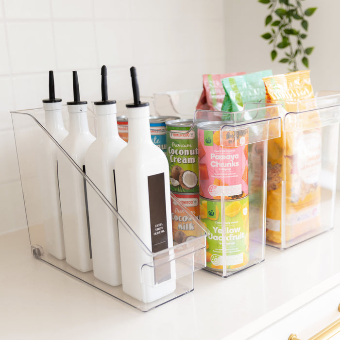 Clear Pull-out File Organiser - Little Label Co The Home of Organisation For Kitchen, Bathroom, Laundry & More