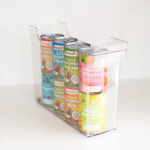 Clear Pull-out Organiser Narrow - Little Label Co The Home of Organisation For Kitchen, Bathroom, Laundry & More