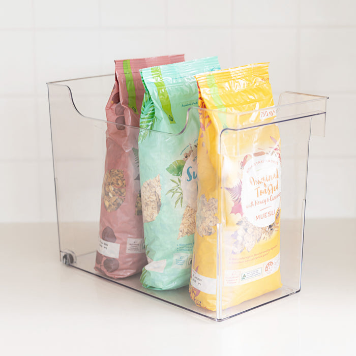 Clear Pull-out Organiser Wide - Little Label Co The Home of Organisation For Kitchen, Bathroom, Laundry & More