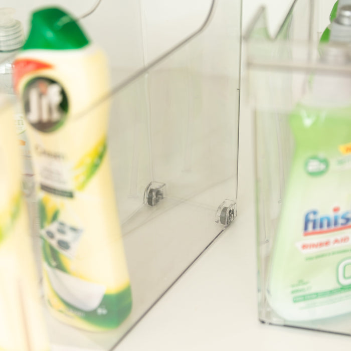 Clear Pull-out Organiser Narrow - Little Label Co The Home of Organisation For Kitchen, Bathroom, Laundry & More