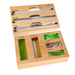 Bamboo Food Wrap Dispenser 3 Inserts & Sandwich Bag Organiser Pack - Little Label Co The Home of Organisation For Kitchen, Bathroom, Laundry & More
