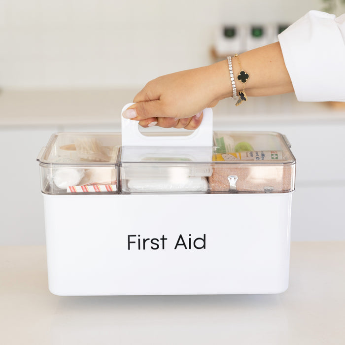 First Aid Organiser Caddy - Little Label Co Australia - The Home of Organisation For Kitchen, Bathroom, Laundry & More