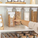 White Flip Canister Value Pack x 16 - Little Label Co Australia - Food Storage Containers - Airtight push top containers - Pantry storage - Pantry organisation. Pantry Organization. 