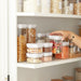 White Flip Canister - 2.3L - Little Label Co The Home of Organisation For Kitchen, Bathroom, Laundry & More