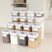 White Flip Canister Value Pack x 16 - Little Label Co Australia The Home of Organisation For Kitchen, Bathroom, Laundry & More