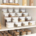 White Flip Canister - 2.3L - Little Label Co The Home of Organisation For Kitchen, Bathroom, Laundry & More