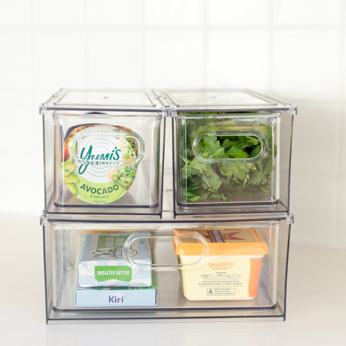 Clear Modular Drawer Organiser Medium - Little Label Co The Home of Organisation For Kitchen, Bathroom, Laundry & More