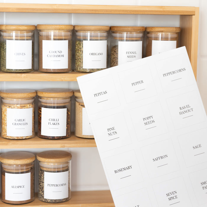 Essentials Pantry & Herb & Spice Sticker Pack (48 Stickers) - Little Label Co Australia - The Home of Organisation For Kitchen, Bathroom, Laundry & More