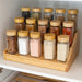 Large Bamboo Spice Rack with 15 Bamboo Shaker Spice Jars Pack - Little Label Co Australia - The Home of Organisation For Kitchen, Bathroom, Laundry & More