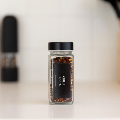Black Shaker Spice Jar - 125ml - Little Label Co Australia - The Home of Organisation For Kitchen, Bathroom, Laundry & More