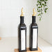 Black Oil & Vinegar Bottle with Gold Pourer - 500ml - Little Label Co The Home of Organisation For Kitchen, Bathroom, Laundry & More