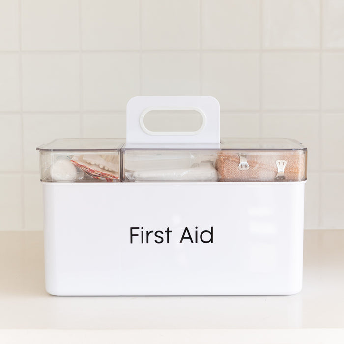 First Aid Organiser Caddy - Little Label Co Australia - The Home of Organisation For Kitchen, Bathroom, Laundry & More