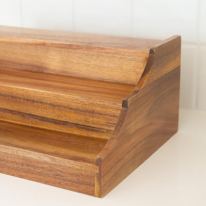 Acacia Wood Herb & Spice Shelf - Little Label Co Australia - The Home of Organisation For Kitchen, Bathroom, Laundry & More