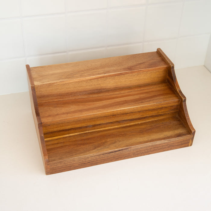 Acacia Wood Herb & Spice Shelf - Little Label Co Australia - The Home of Organisation For Kitchen, Bathroom, Laundry & More