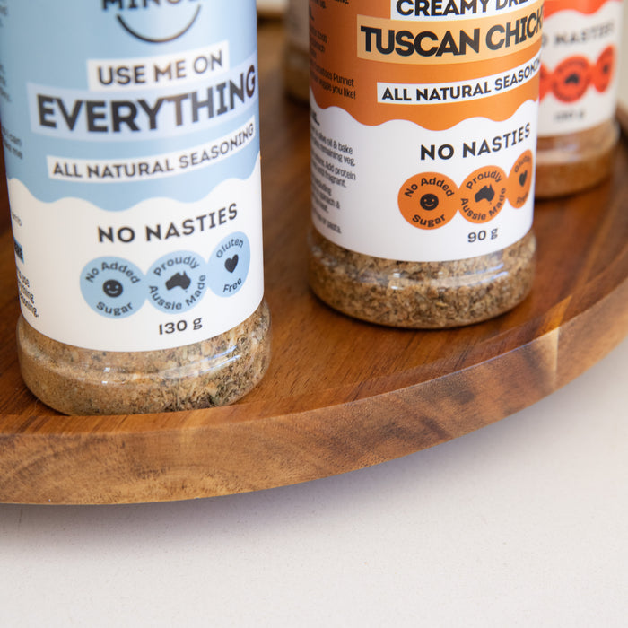 Acacia Lazy Susan - Little Label Co Australia - The Home of Organisation For Kitchen, Bathroom, Laundry & More