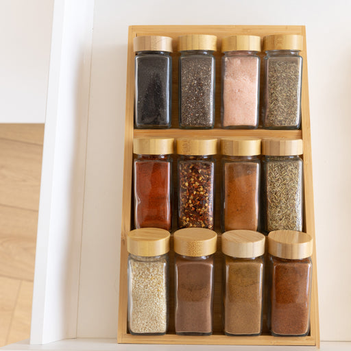 Bamboo Herb & Spice Drawer Organiser - Little Label Co Australia - The Home of Organisation For Kitchen, Bathroom, Laundry & More