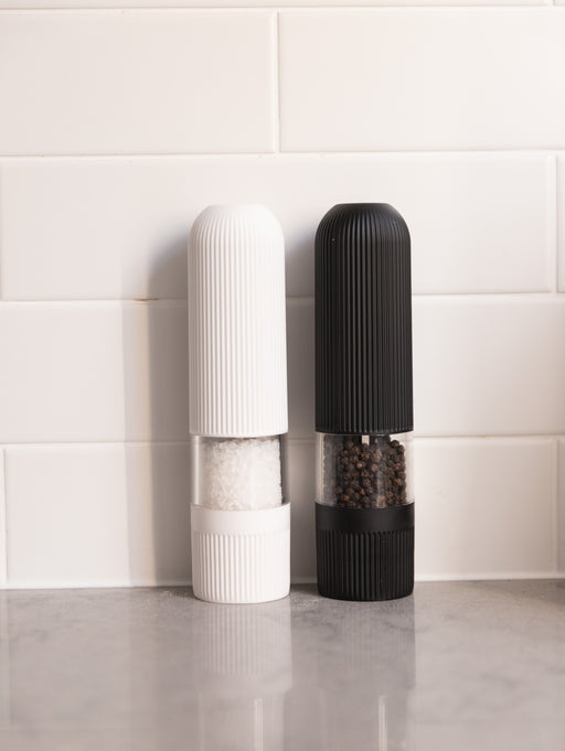 Electric Salt & Pepper Grinder & Butter Bell Set - Little Label Co Australia - The Home of Organisation For Kitchen, Bathroom, Laundry & More