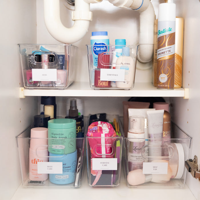 Bathroom Organisation Stickers - 36 Label Pack - Little Label Co Australia - The Home of Organisation For Kitchen, Bathroom, Laundry & More