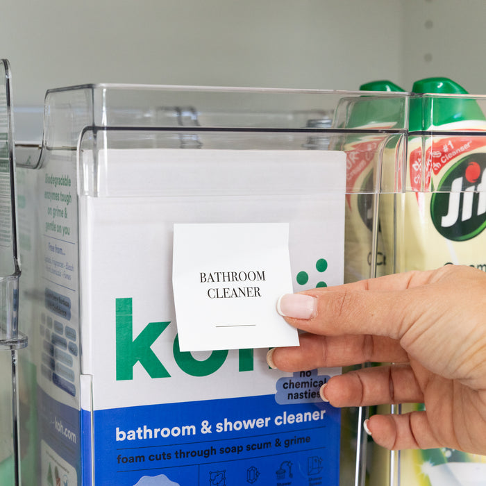 Square Laundry Cleaning Stickers Pack x 30 Labels - Little Label Co Australia - The Home of Organisation For Kitchen, Bathroom, Laundry & More