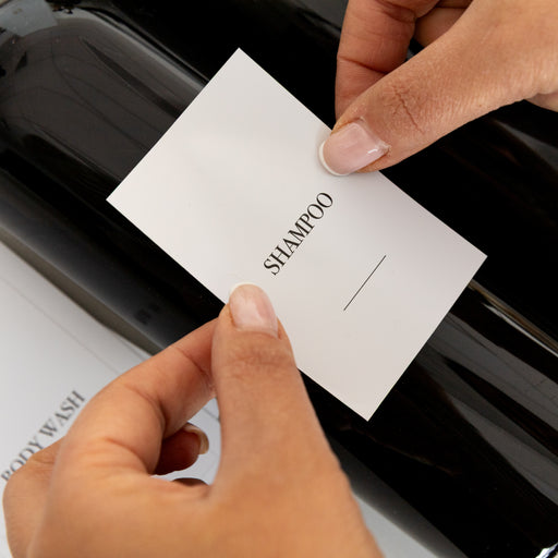 Bathroom Bottle Stickers - 12 Label Pack - Little Label Co Australia - The Home of Organisation For Kitchen, Bathroom, Laundry & More