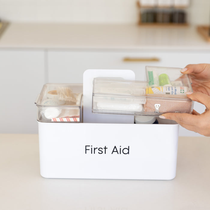 First Aid Organiser Caddy - Little Label Co Australia - The Home of Organisation For Kitchen, Bathroom, Laundry & More