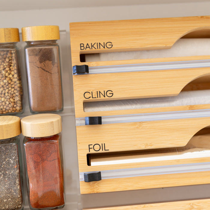 Bamboo Shaker Kitchen Drawer Organiser Pack - Little Label Co Australia - The Home of Organisation For Kitchen, Bathroom, Laundry & More